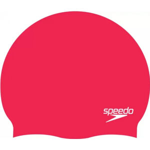 Plavecká čepička speedo plain moulded silicone cap červená